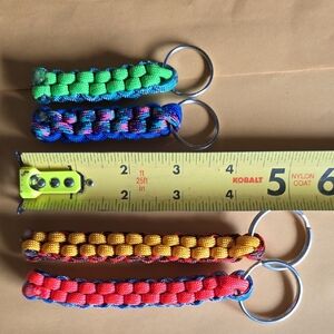 Colorful Paracord Keychain Set